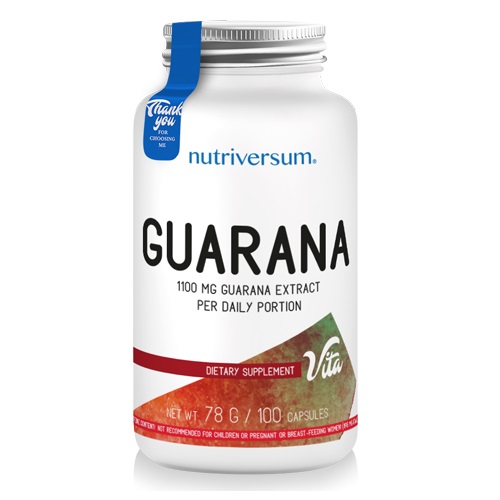 Nutriversum Guarana, 100 Capsules